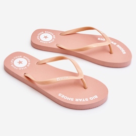 Chanclas Cómodas Big Star LL274802 Nude rosado 7
