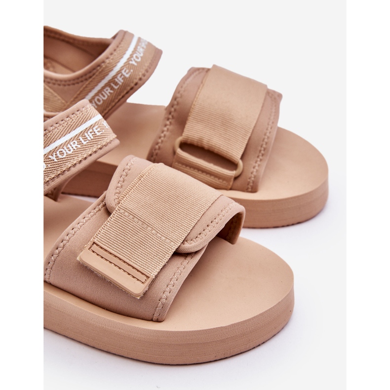 Sandalias Mujer Velcros Big Star LL274787 Beige 1
