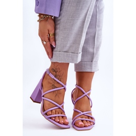 Sandalias Clásicas Tacón Alto Lucetta Morado violeta 1 Sandalias Clásicas Tacón Alto Lucetta Morado violeta 1