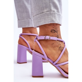Sandalias Clásicas Tacón Alto Lucetta Morado violeta 6