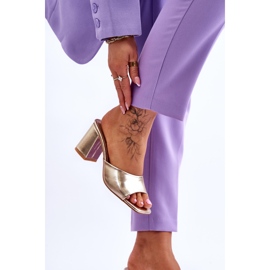 Babuchas Clásicas Mujer Piel Dorado Loara 5