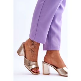 Babuchas Clásicas Mujer Piel Dorado Loara 3