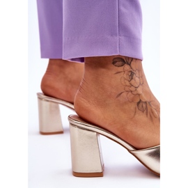 Babuchas Clásicas Mujer Piel Dorado Loara 6