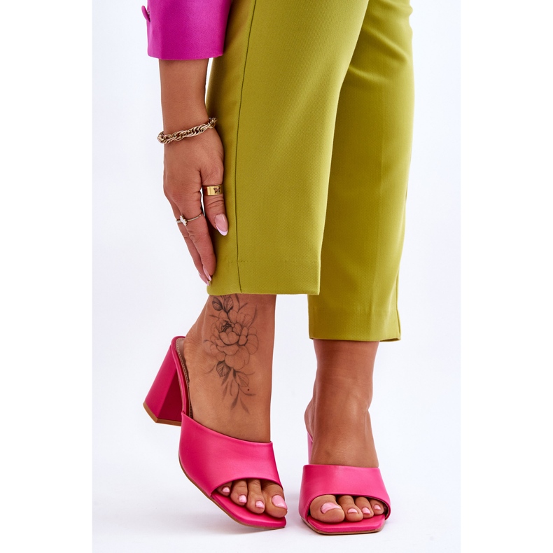 FJ1 Babuchas Clásicas Mujer Piel Fucsia Loara rosa 1