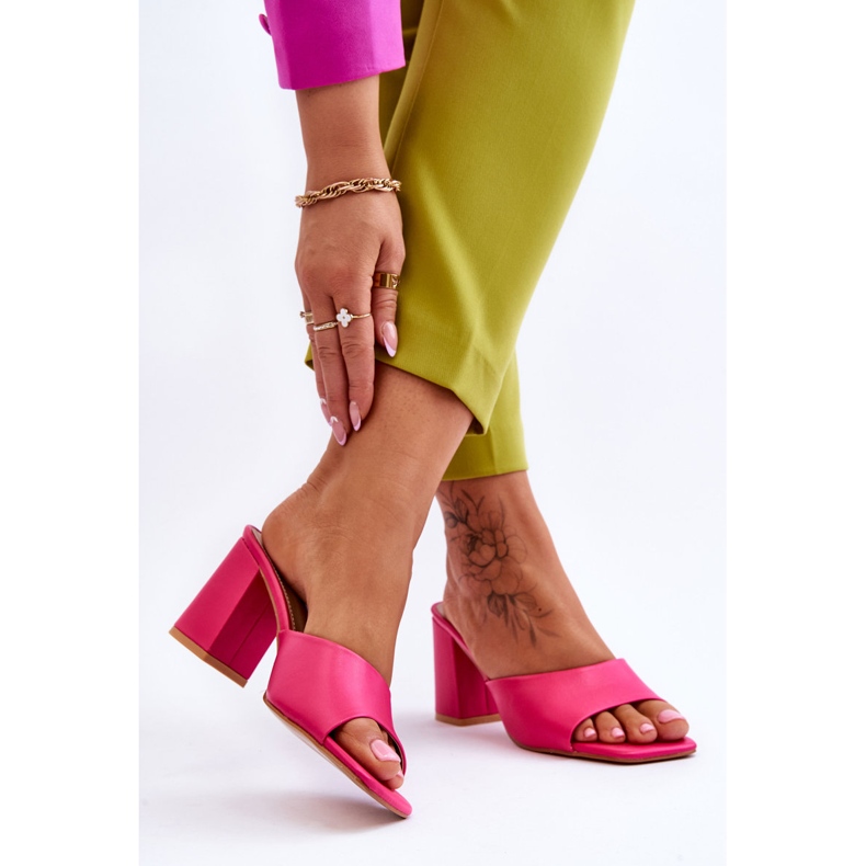 FJ1 Babuchas Clásicas Mujer Piel Fucsia Loara rosado 2