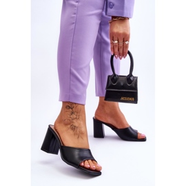 Pantuflas Clásicas Mujer Piel Negras Loara negro 3