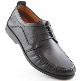 Mocasines de hombre cómodos en piel negros T.Sokolski W21-900 1