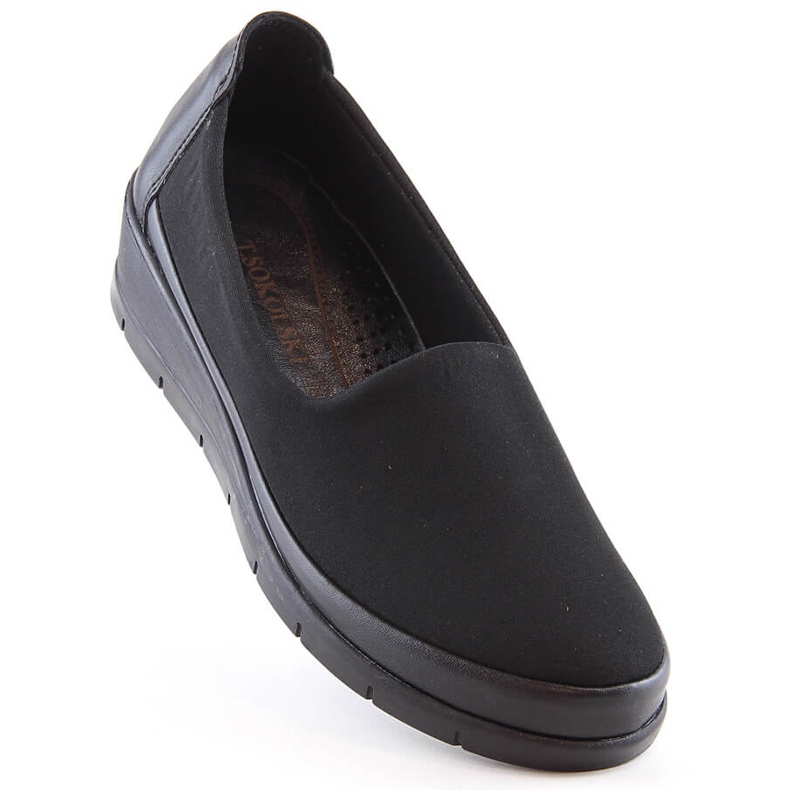 Slip-on mujer cómodos negros T.Sokolski W23-483 1