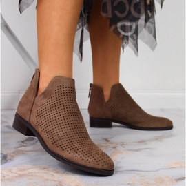 Botas primavera caladas Vinceza ante beige 5