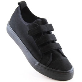 Deportivas velcro todo negro Atletico 19759 1