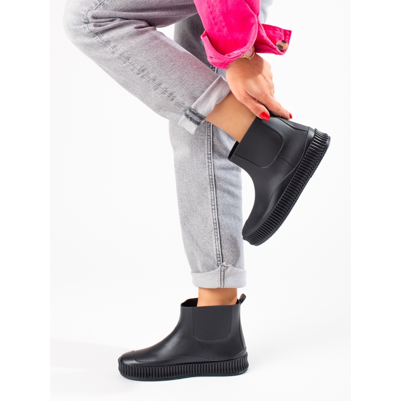 Botas de lluvia negras Shelovet para mujer negro 1