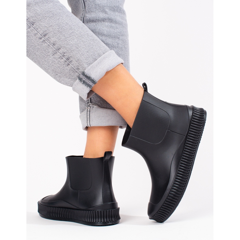 Botas de lluvia negras Shelovet para mujer negro 2