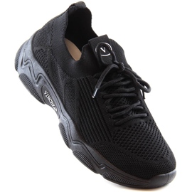 Deportivas sin cordones mujer negras Vinceza 13574 negro 1