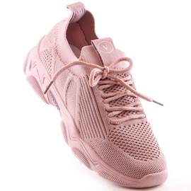 Deportivas mujer slip-on rosa empolvado Vinceza 13574 rosado 1
