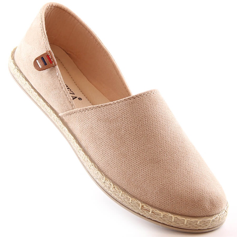 Alpargatas slip-on mujer ante beige Vinceza 34591 1