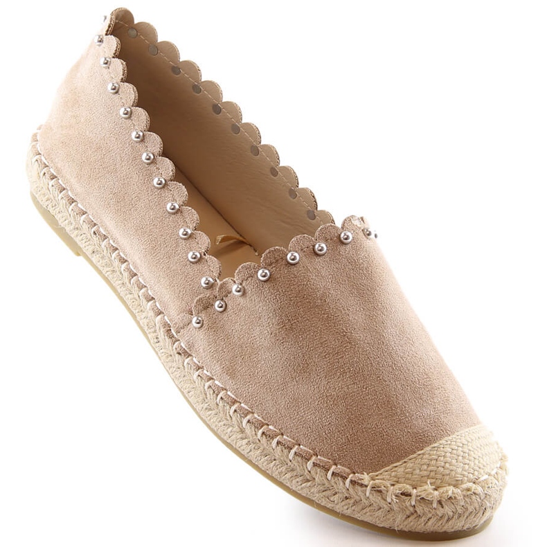 Alpargatas mujer slip-on beige Vinceza 34595 1