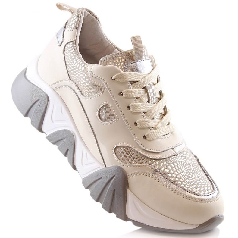 Deportivas mujer piel beige Filippo DP4516 1