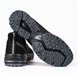 Deportivas negras de hombre con suela gruesa de DK negro 2