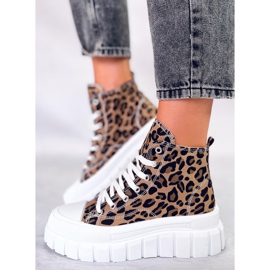 BM tenis altos Tiger Leopard marrón 5