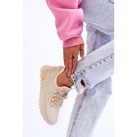 FB2 Zapatillas deportivas sin cordones para mujer Sneakers Beige Rosett 3