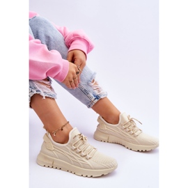 FB2 Zapatillas deportivas sin cordones para mujer Sneakers Beige Rosett 7