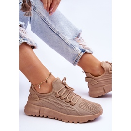 FB2 Zapatillas sin Cordones para Mujer Beige Oscuro Rosett marrón 8