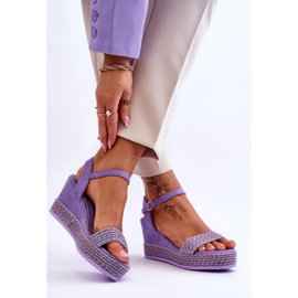 Sandalias Clasicas De Mujer Con Cuña Morado Malmo violeta 2 Sandalias Clasicas De Mujer Con Cuña Morado Malmo violeta 2
