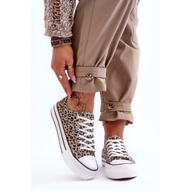 Zapatillas De Mujer En Una Plataforma Chunky Ember Beige Y Negro 1