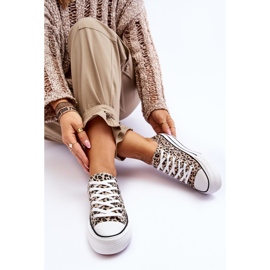 Zapatillas De Mujer En Una Plataforma Chunky Ember Beige Y Negro 6