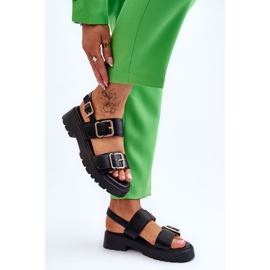 FB2 Sandalias Piel Cómodas Negras Alayah negro 7