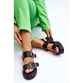 FB2 Sandalias Piel Cómodas Negras Alayah negro 4