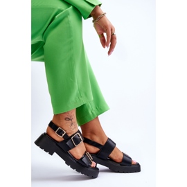 FB2 Sandalias Piel Cómodas Negras Alayah negro 5
