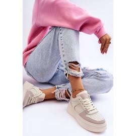 Bexley Mujer Plataforma Alta Deportivas Beige Claro 8