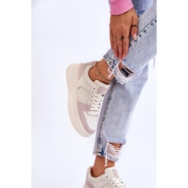 Bexley Mujer Plataforma Alta Deportivas Beige Claro 9