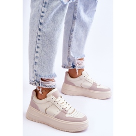 Bexley Mujer Plataforma Alta Deportivas Beige Claro 5