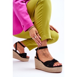 Sandalias Mujer Cuña Negras Kendall negro 6