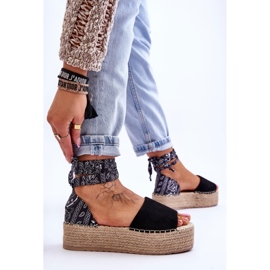 Sandalias Cuña Ante Livia Negro 4