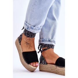 Sandalias Cuña Ante Livia Negro 5