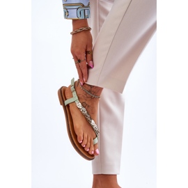 Sandalias Mujer Con Tiras Verde Alamis 2