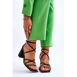 Sandalias Tacón Mujer Moda Piel Negro Primma 1 Sandalias Tacón Mujer Moda Piel Negro Primma 1