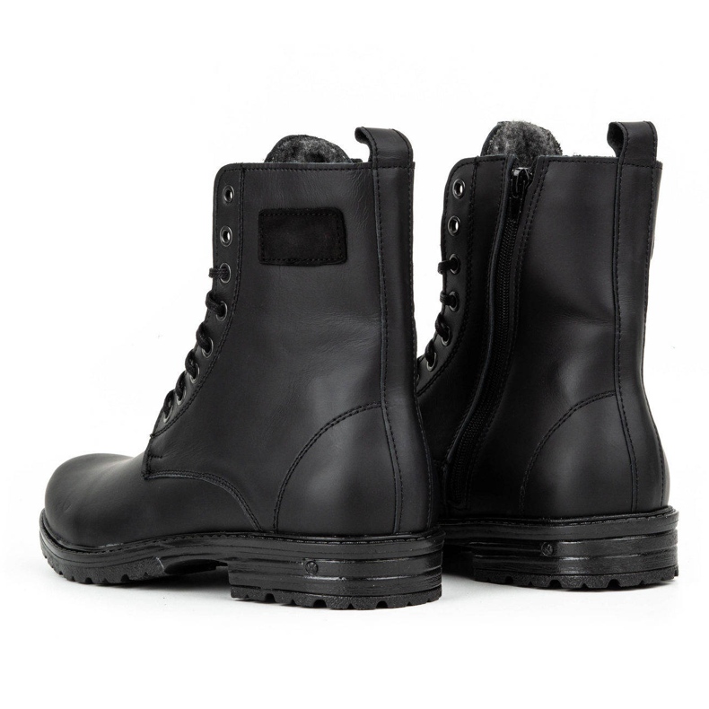 Polbut Botas Chelsea militares de piel polaca para hombre 2118S, negro 4