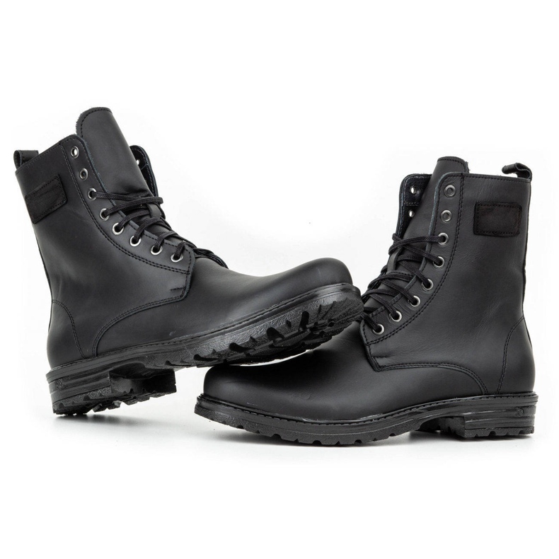 Polbut Botas Chelsea militares de piel polaca para hombre 2118S, negro 3