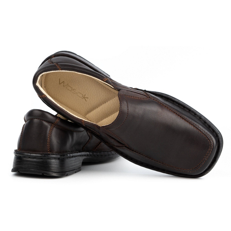 WASAK Slip-on de hombre en piel 0114W marrón 3 WASAK Slip-on de hombre en piel 0114W marrón 3