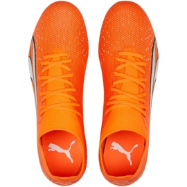 Puma Ultra Match FG/AG M 107217 01 zapatos de fútbol naranja naranjas y rojos 1