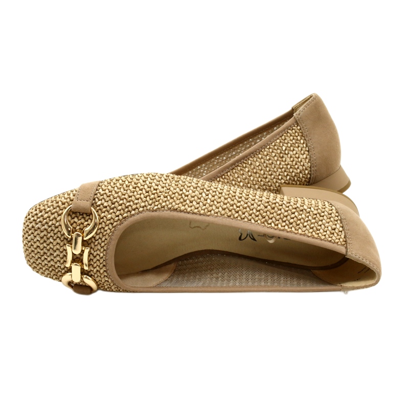 Bailarinas de mujer Caprice 9-22503-20 311 Corteza Peine beige 5