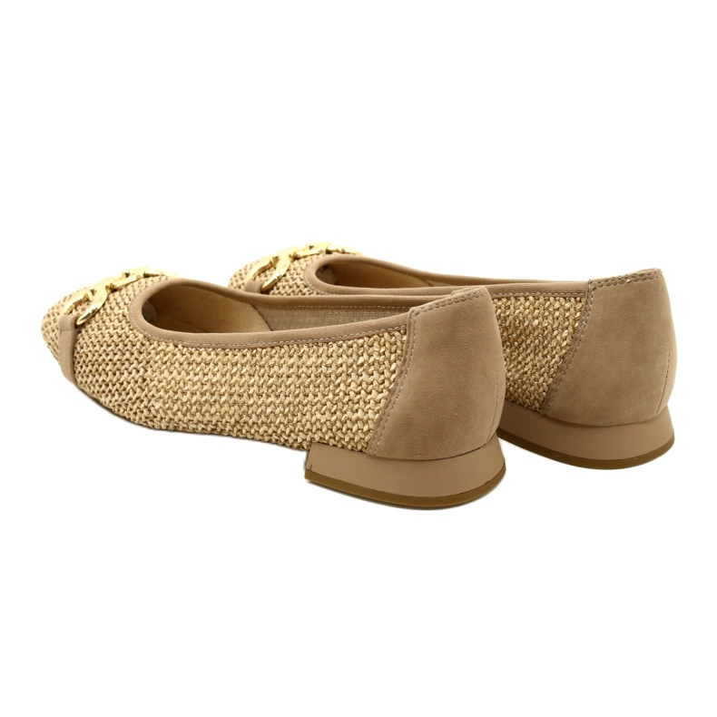 Bailarinas de mujer Caprice 9-22503-20 311 Corteza Peine beige 7