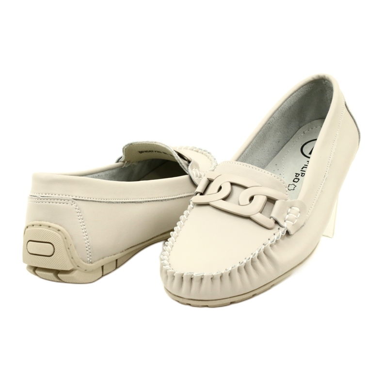 Mocasines Mujer en Piel Filippo DP4547 Beige 9