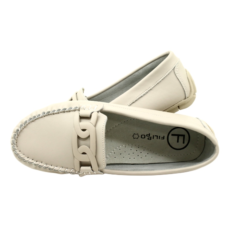 Mocasines Mujer en Piel Filippo DP4547 Beige 10