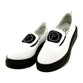 Filippo Zapatos de mujer de cuero con estilo blanco DP4572/23 WH 3