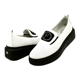 Filippo Zapatos de mujer de cuero con estilo blanco DP4572/23 WH 4 Filippo Zapatos de mujer de cuero con estilo blanco DP4572/23 WH 4